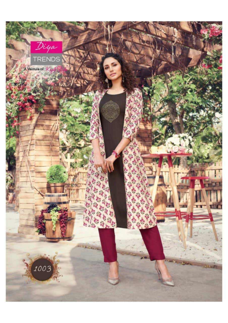 Diya Scarlett Vol-1 Shrug Kurti Manufacturer Diya Scarlett Vol-1 Shrug Kurti Manufacturer